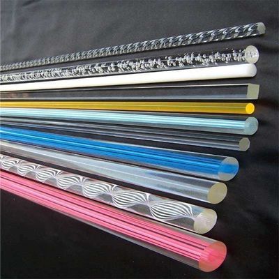 Lightweight Acrylic Round Bar Stock Transparent Acrylic Rod Customization