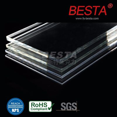 BESTA Flame Retardant Transparent Acrylic Sheets 12mm Customizable