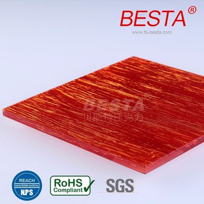 Thermoforming Decorative Acrylic Sheets Wood Design 1.20g/Cm3 Density