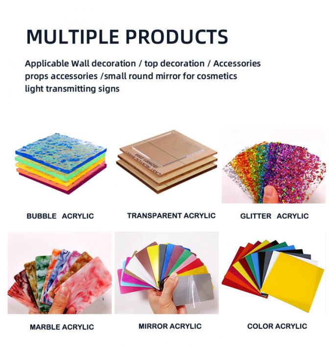 PMMA Mirror Acrylic Sheets Gold Plexiglass Sheets High Light Transmission