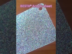 Shiny Cast Gold Glitter Acrylic Sheet 2-120mm Scratch Resistant