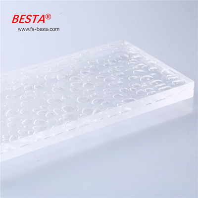 Lightweight 8mm~30mm Bubble Acrylic Sheet For Bubble Wall Anti Scratch