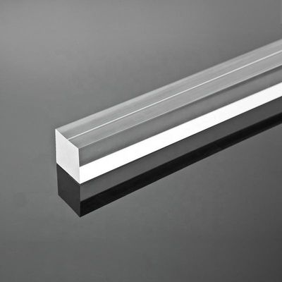 Round Square Triangle Clear Acrylic Bar PMMA Abrasion Resistance