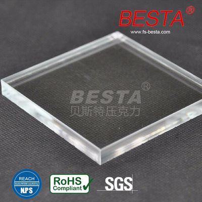 OEM 7mm 10mm Transparent Acrylic Sheets For Aquarium Weather Resistance