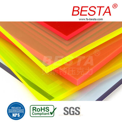 Clear 3mm Solid Glow Acrylic Sheet Plastic Board Colored Acrylic Panels OEM