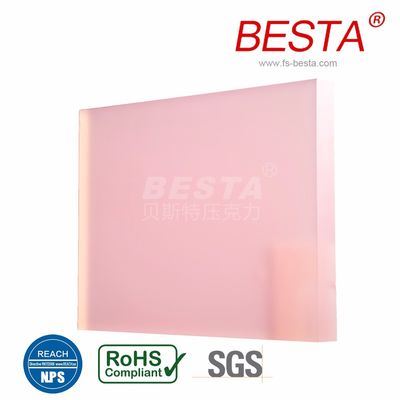 Semi Transparent Poly Colored Acrylic Sheets 2-60mm Wear Resistance