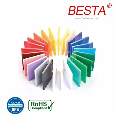REACH RoHS Large Colored Plexiglass Panels Heat Proof Acrylic Sheet 4x6feet