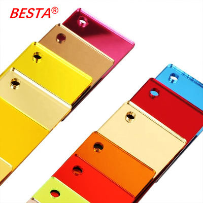 Customizable Decorative Perspex Mirror Sheet With Pe Protective Film Abrasion Proof