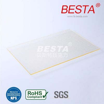 REACH Certificate Silver Glitter Acrylic Sheet Abrasion Resistance