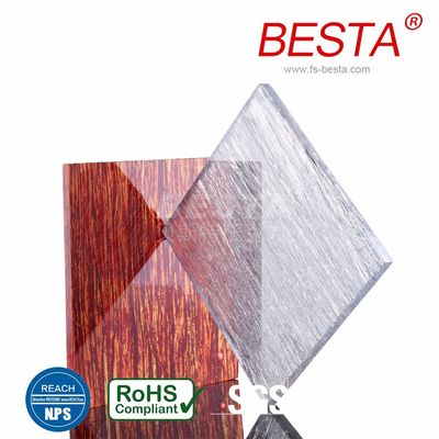 Thermoforming Decorative Acrylic Sheets Wood Design 1.20g/Cm3 Density