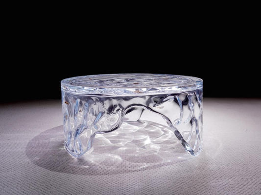 Custom-Made Acrylic Stool with 3D Effects - Unique and Eye-Catching for Art Exhibitions