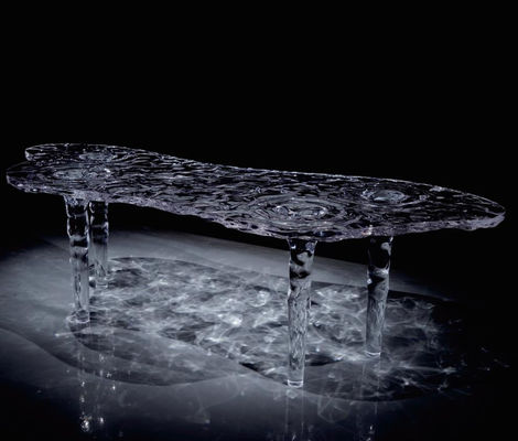 Custom-Made Acrylic Stool with 3D Effects - Unique and Eye-Catching for Art Exhibitions