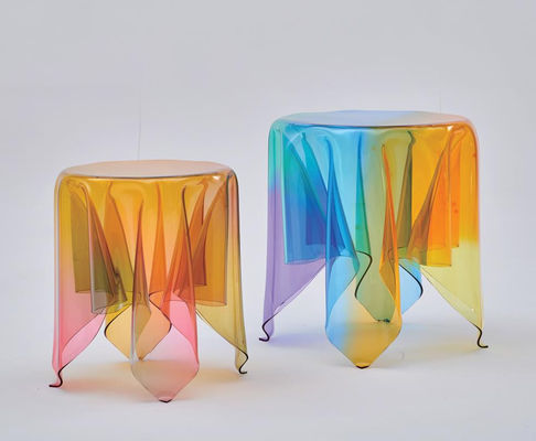 Handmade Acrylic Stool Sculpture - High-Quality Material, Perfect for Art Collectors and Designers