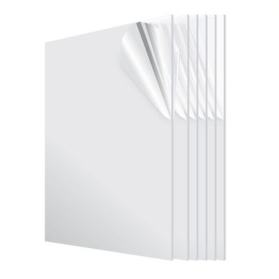 2-120mm Clear Frosted Acrylic Sheet Cut To Size Iridescent Fluorescent Plastic Sheet