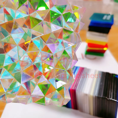 Wedding Decoration Colorful Radiant Iridescent Acrylic Sheet Dazzle