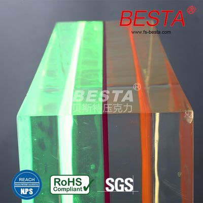 PMMA Plexiglass Double Layer Acrylic Sheet For Office Workstation