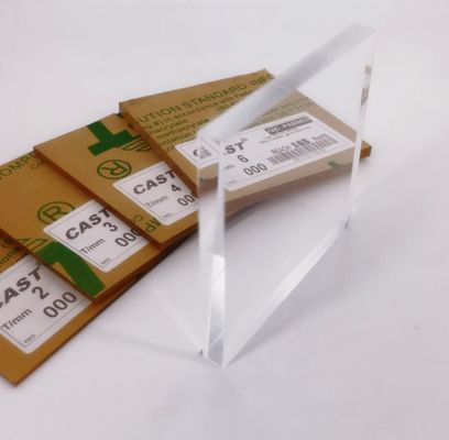 Virgin PMMA Acrylic Sheet Up To 92% Light Transmission Chemical Resistant / Weather Proof